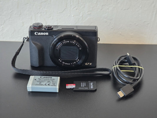 Canon PowerShot G7X Mark III – 20.1MP Point & Shoot Digital Camera – Black