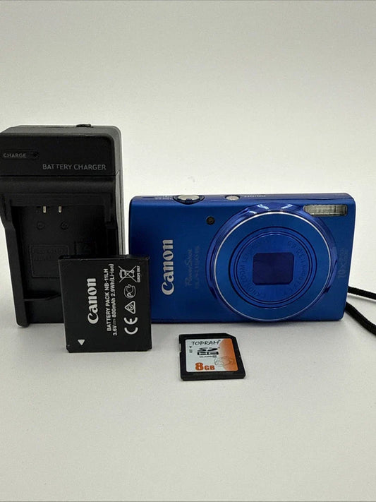 Canon PowerShot ELPH 150 IS Digital Camera 20MP 10x Zoom W/ Bat,Charger, SD MINT