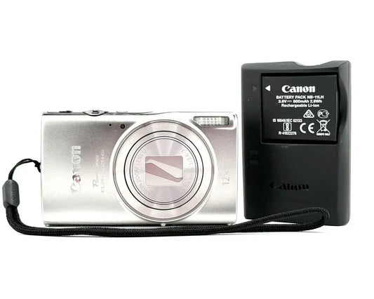 Canon PowerShot ELPH 360 HS Digital Camera Silver 12x Zoom 20.2MP